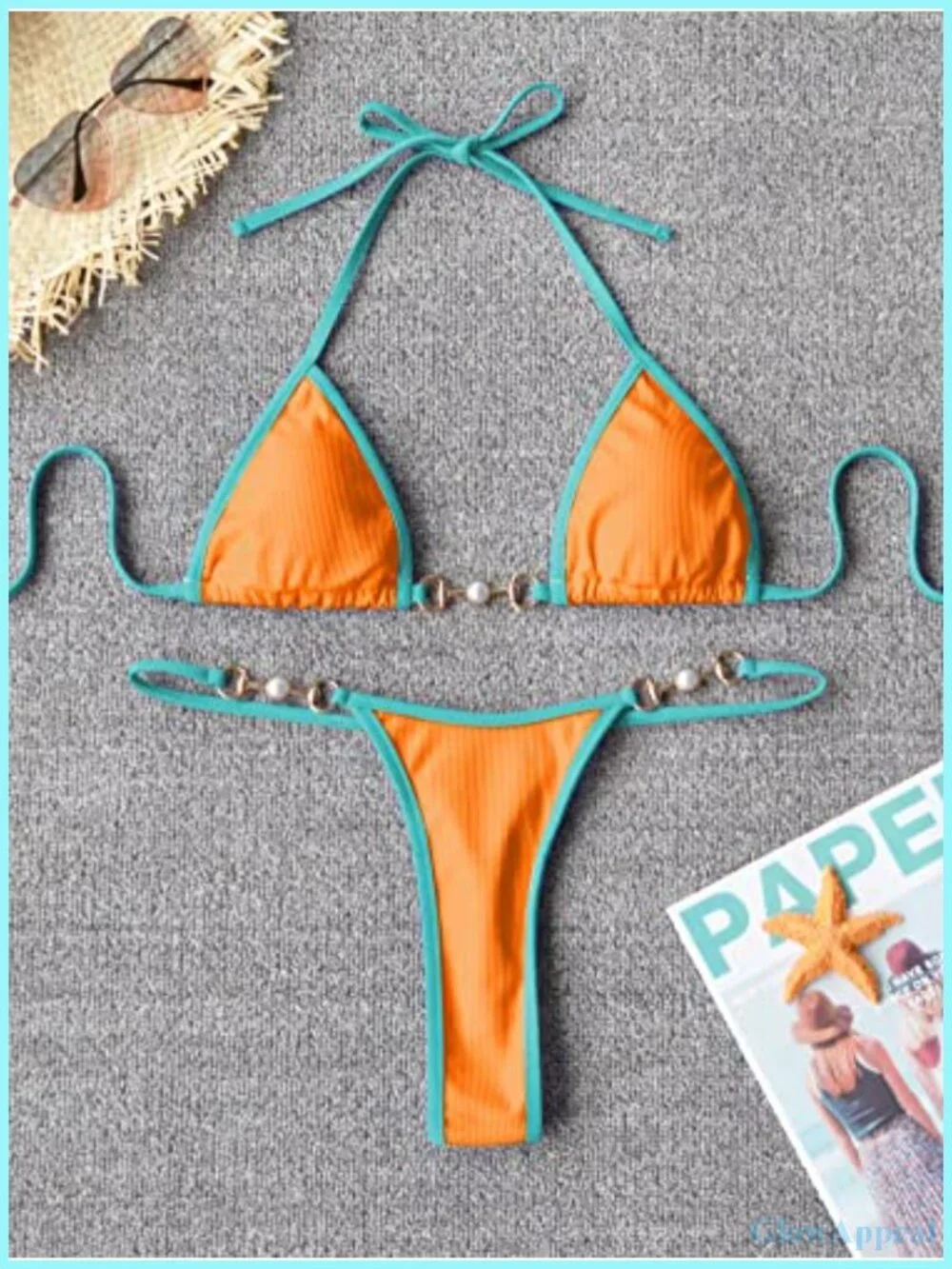 Triangle Thong Bikini Set Sexy Brazillian Two Piece Swimsuit String Bathing Suit